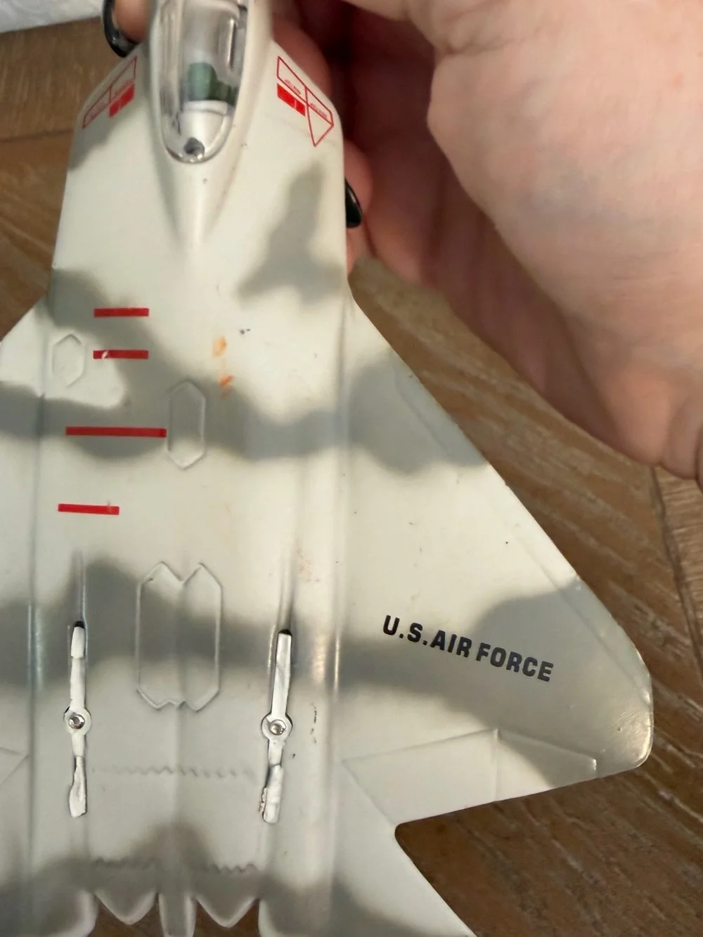 Gray Camouflage Toy Air Force Jet Plane